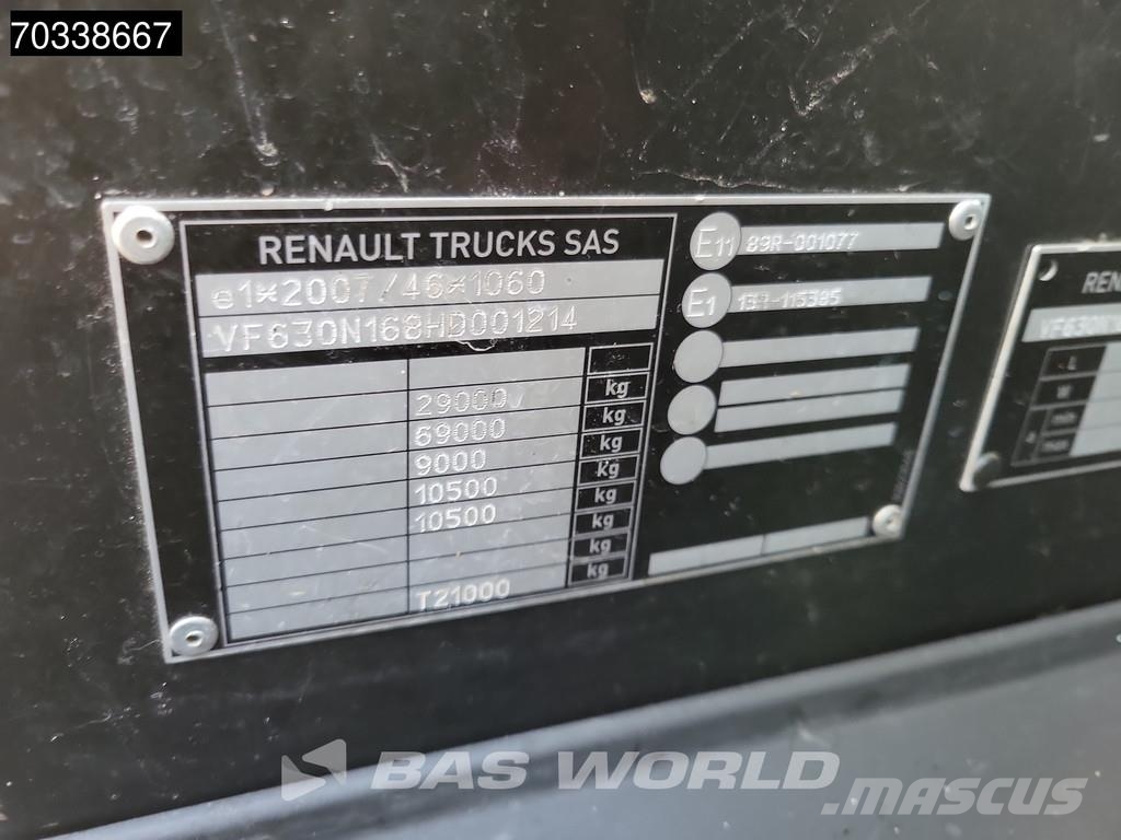 Renault C 460 6X4 HIAB 477 EP 4 HIPRO Crane Kran Optibrake Platte bakwagens