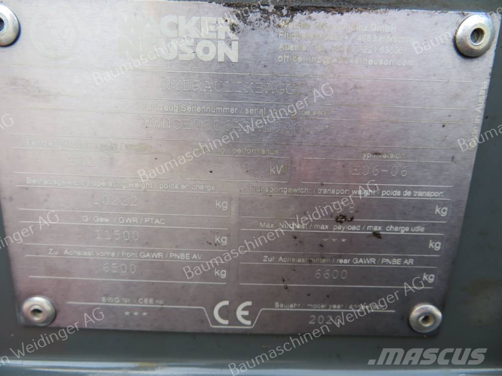 Wacker Neuson EW 100 Pelle sur pneus