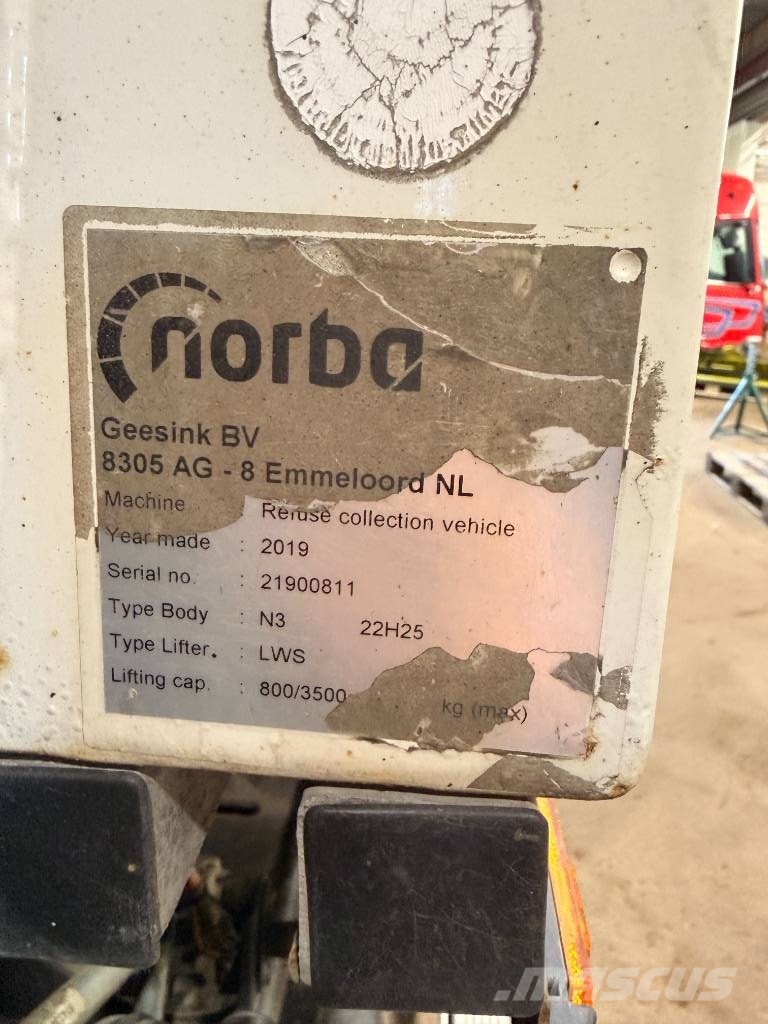 Norba Sopbilsaggregat 2019 Camiones de basura