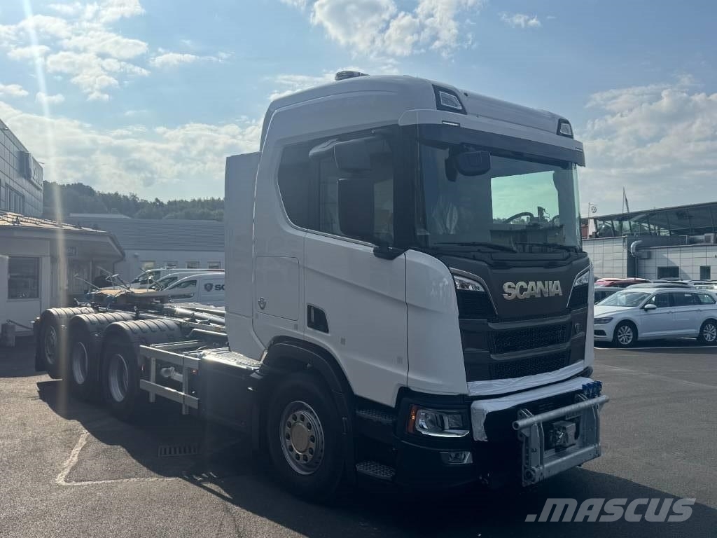 Scania R 560 8x4*4 Joab med frontplog & sidoplogsfäste Rol kiper kamioni sa kukom za podizanje tereta