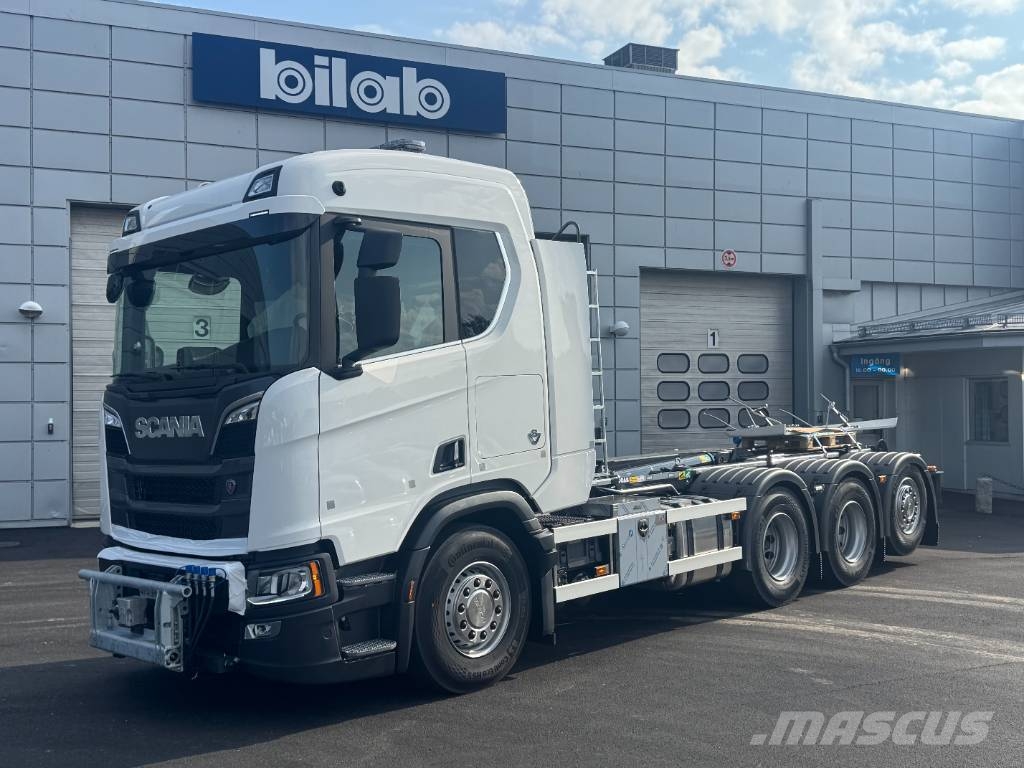 Scania R 560 8x4*4 Joab med frontplog & sidoplogsfäste Rol kiper kamioni sa kukom za podizanje tereta