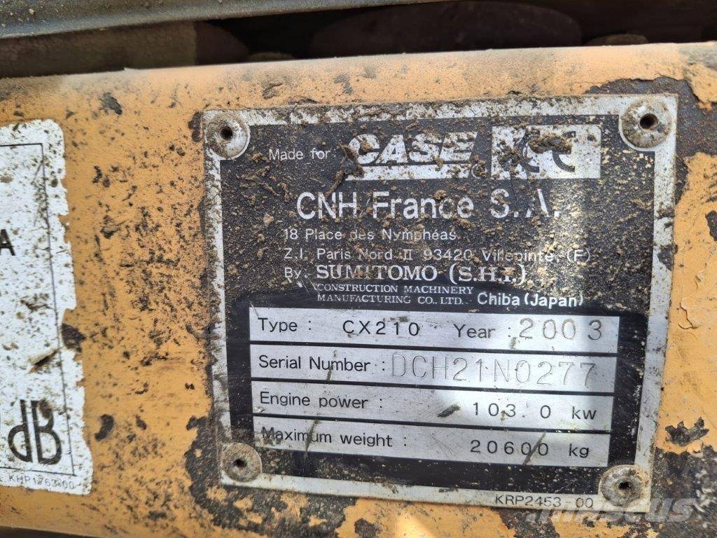CASE CX 210   PRECIO A CONSULTAR Vikšriniai ekskavatoriai