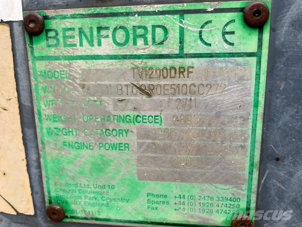 Terex Benford TV 1200 Walce dwubębnowe