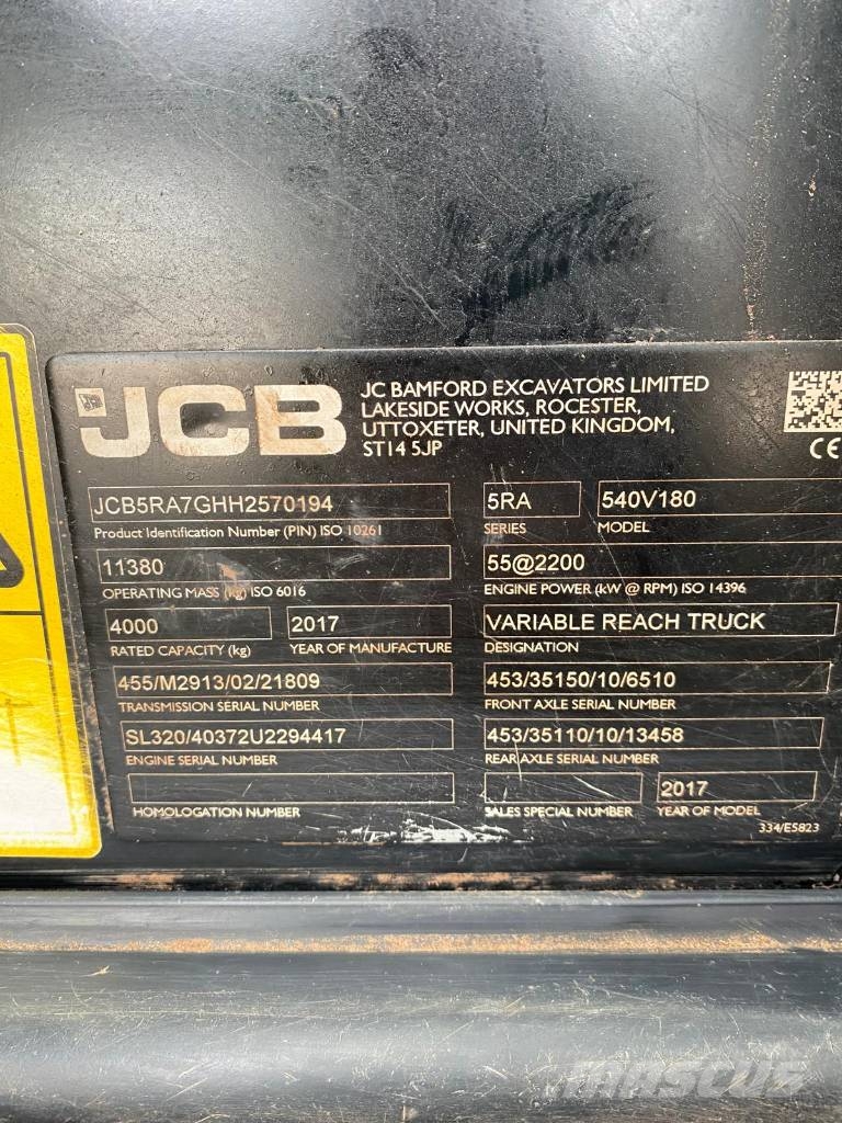 JCB 540/180 Sollevatori telescopici