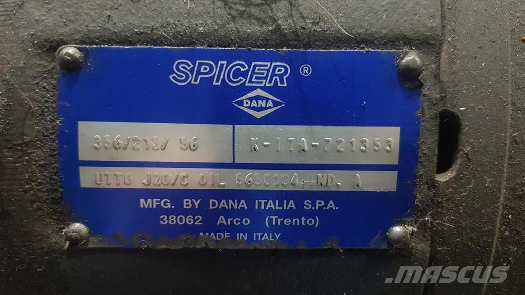Mecalac 714MW-Dana Spicer 356/212/56-Axle/Achse/As Ejes
