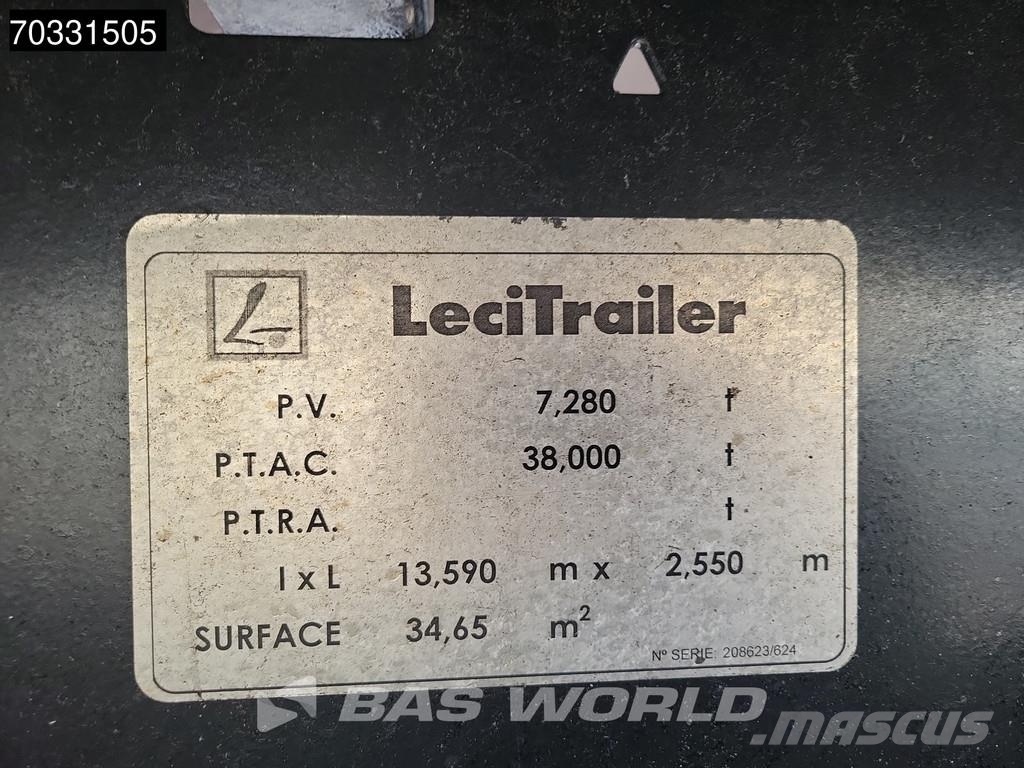 Lecitrailer PLATA 3E-RS Rolltor Liftachse Ημιρυμούλκες κόφα