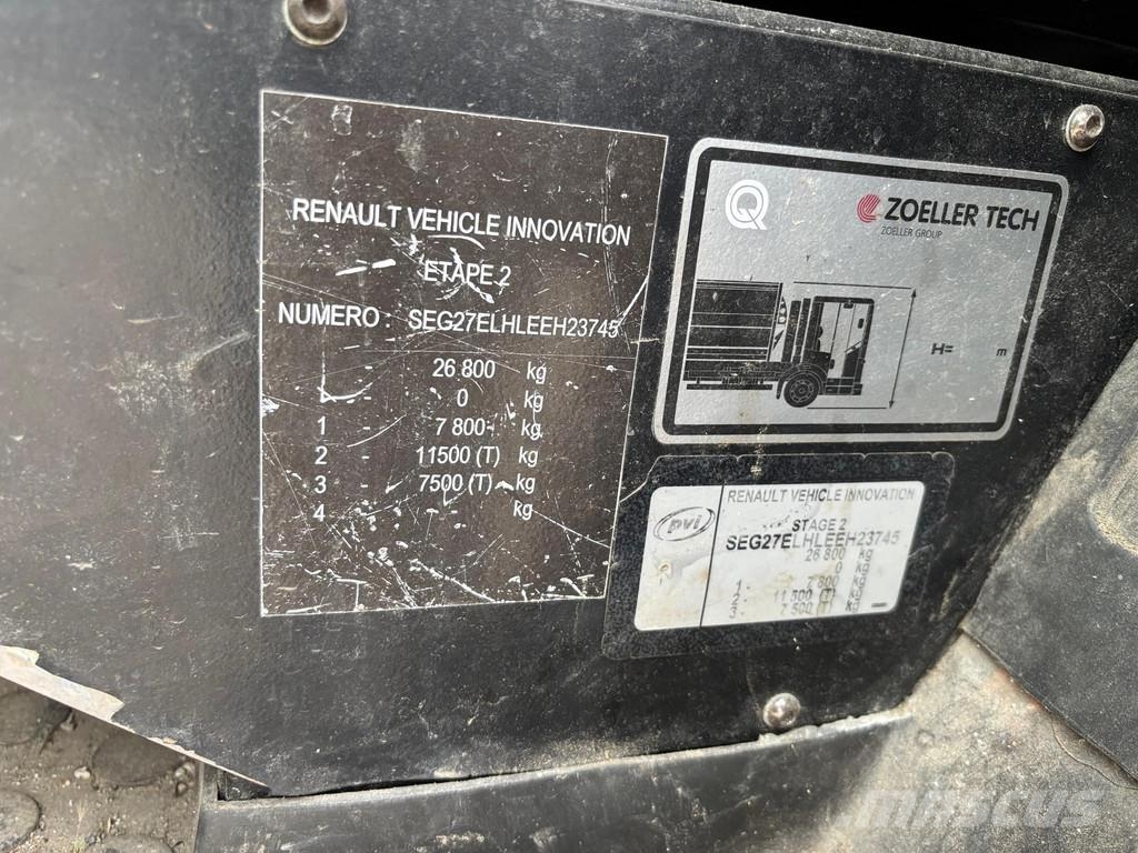 Renault Dennis Eagle WITHOUT BATTERY, JOAB PRESS 2-CHAMBER Waste trucks