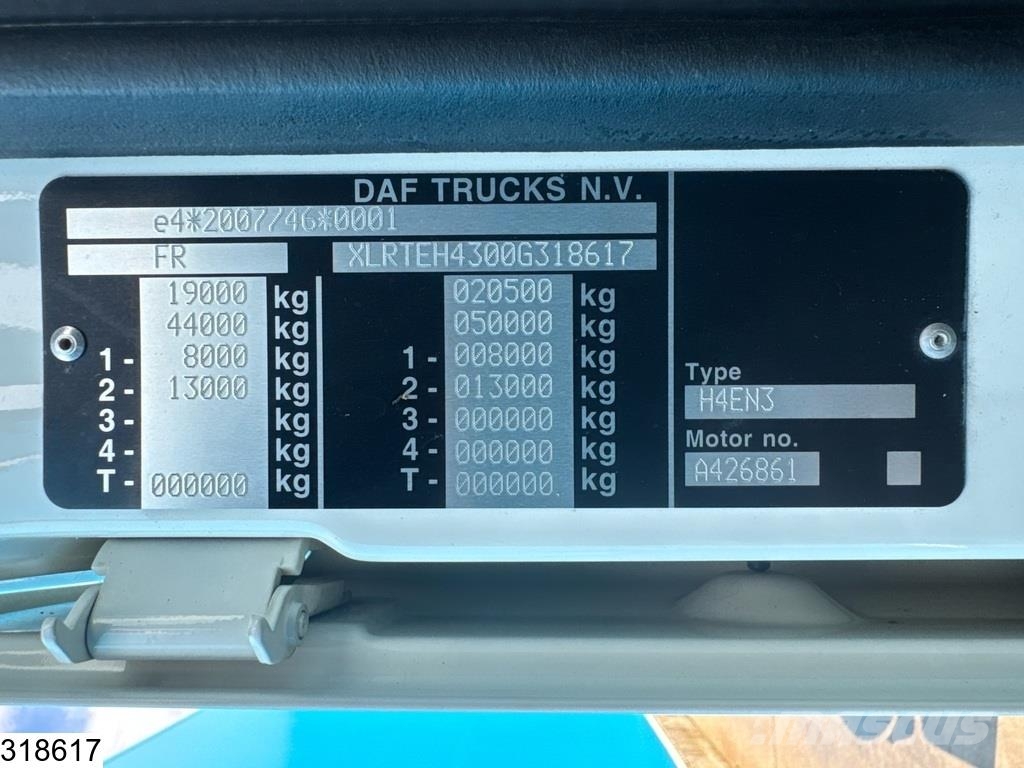 DAF XF 480 EURO 6, ACC Vlačilci