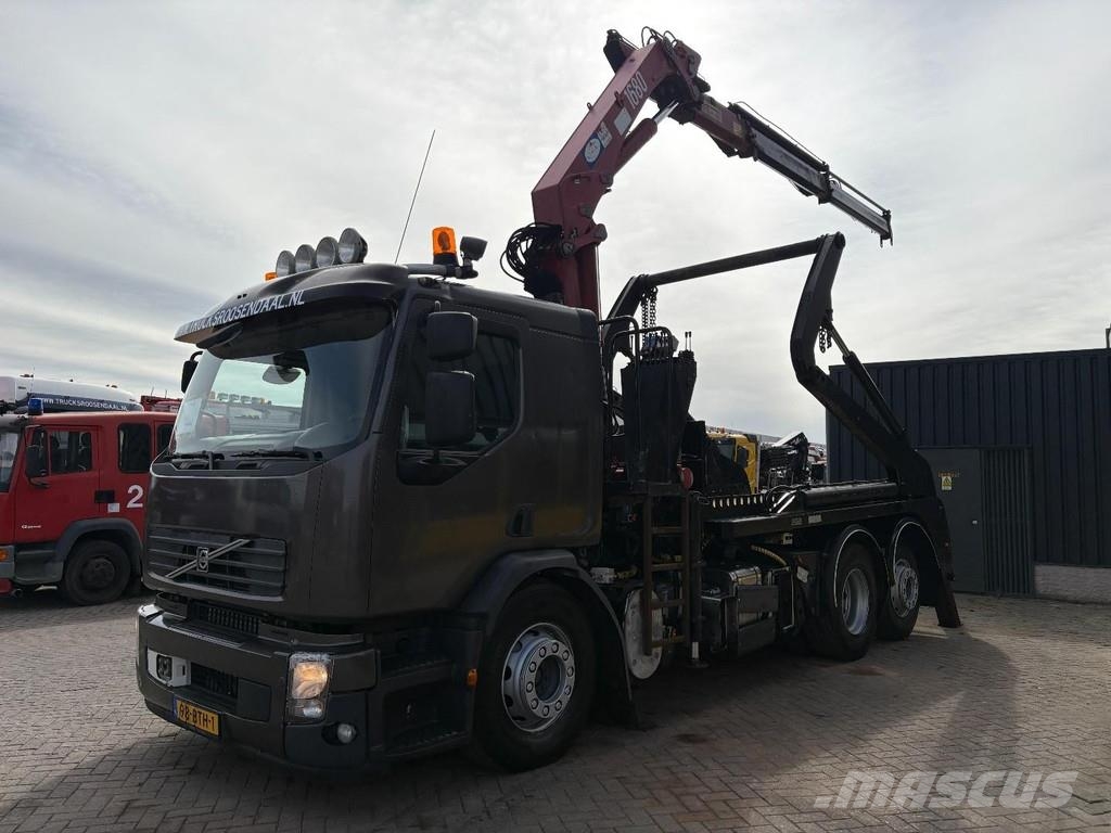 Volvo FE 330 + HMF 1680 + 6X2 + CONTAINER SYSTEM رافعات صالحة لكل أنواع الطرق