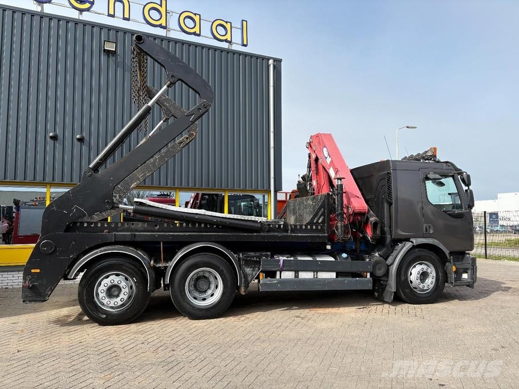 Volvo FE 330 + HMF 1680 + 6X2 + CONTAINER SYSTEM رافعات صالحة لكل أنواع الطرق
