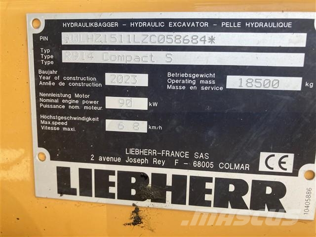 Liebherr R 914 Compact Litronic حفارات زحافة