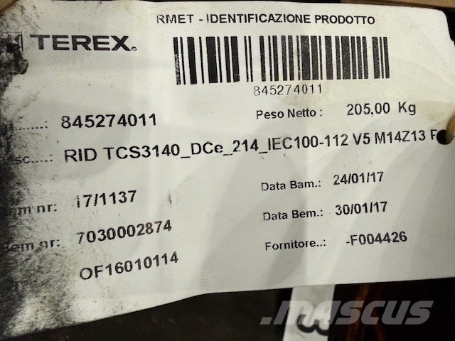 Brevini TCS3140DCSE NEW GEARS SWING أجهزة نقل