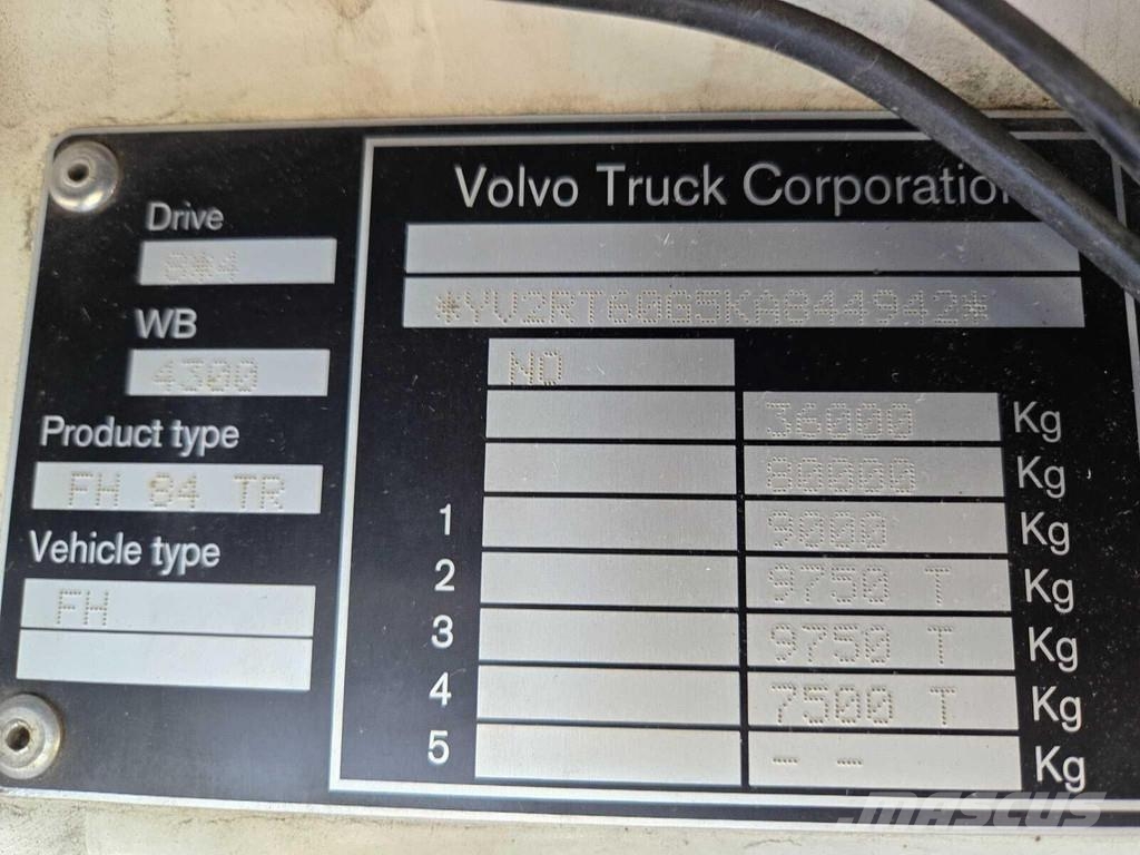 Volvo FH540 8X4 CHASSY Chassis Cab trucks