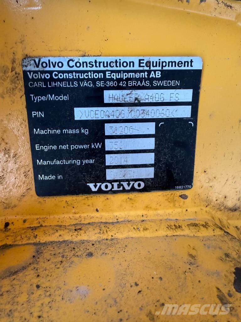 Volvo A 40 GFS + ALAPERÄLAUTA + LAVALÄMPÖPUTKI + KOROKKE ساحبات مفصلية