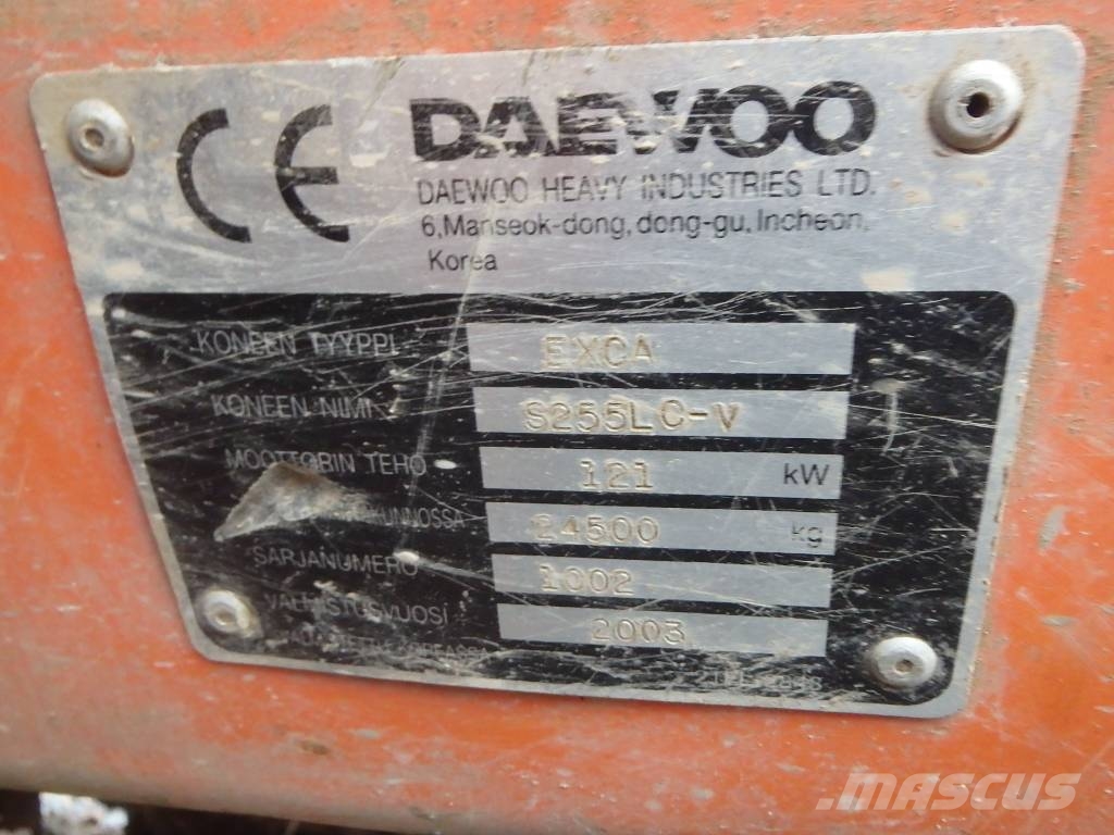 Daewoo Solar 255 LC V Гусеничные экскаваторы