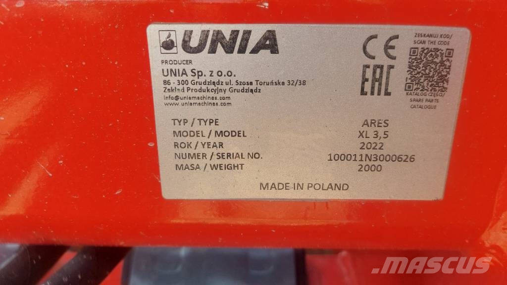 Unia Ares Xl 3,5 Tanjirače