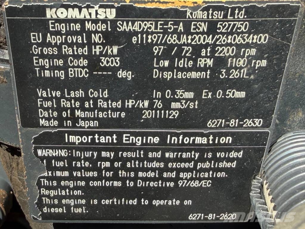 Komatsu PC 138 US-8 大型油圧ショベル12t以上（パワーショベル・ユンボ）