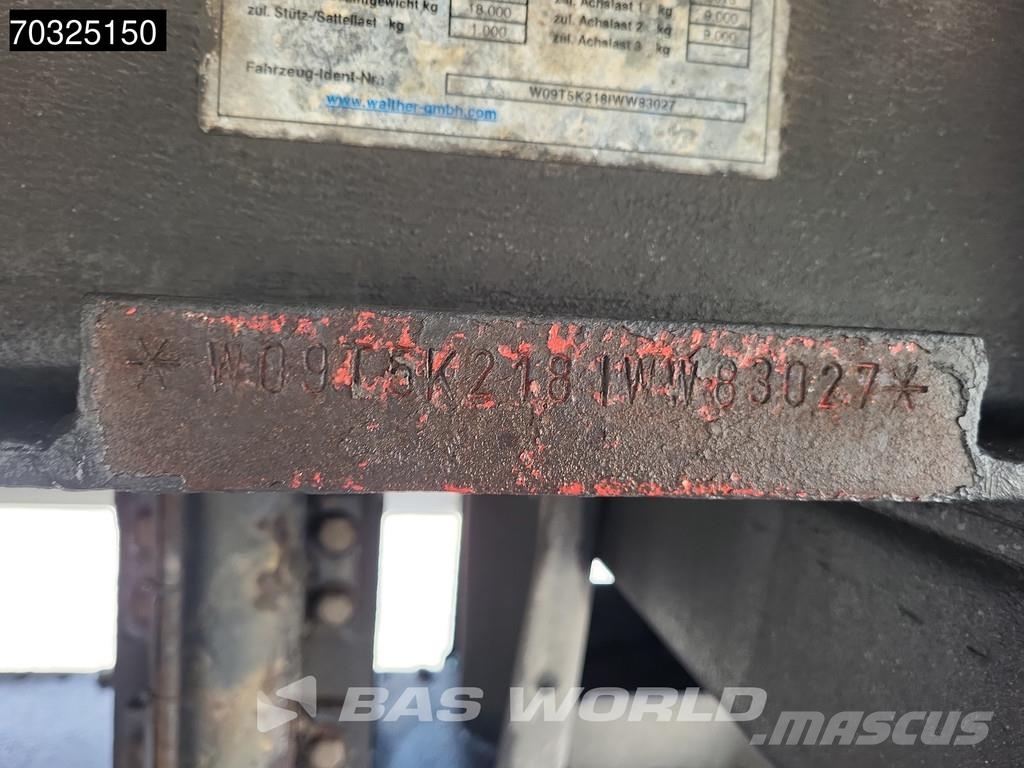 Walther T5K218 2 axles Ladebordwand LBW Tailgate Box Trailers