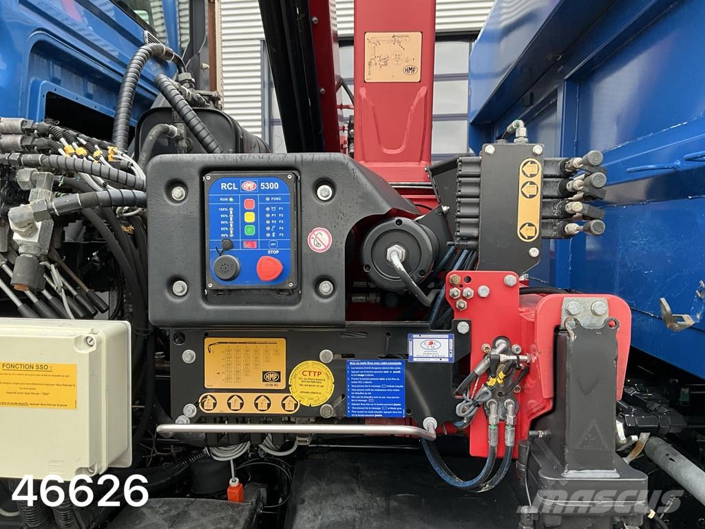 MAN TGS 18.360 4x4 Euro 6 HMF 12 Tonmeter laadkraan شاحنات قلابة
