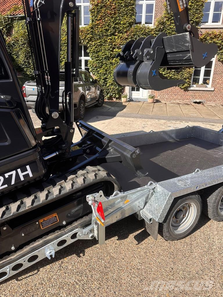  TIRRAX Binnendraaier TX27H + machinetransporter IF Mini ekskavatori < 7 t