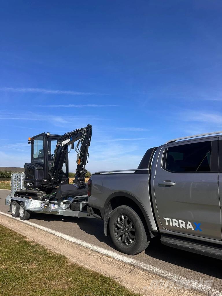  TIRRAX Binnendraaier TX27H + machinetransporter IF Mini ekskavatori < 7 t