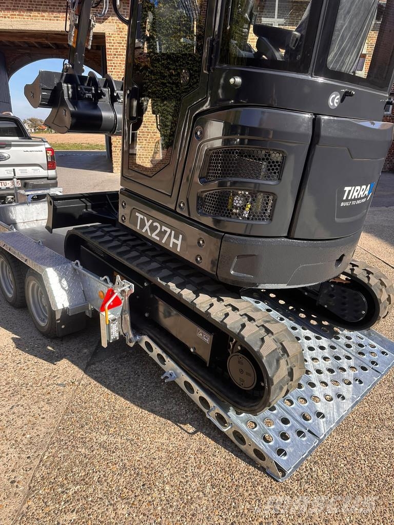  TIRRAX Binnendraaier TX27H + machinetransporter IF Mini ekskavatori < 7 t