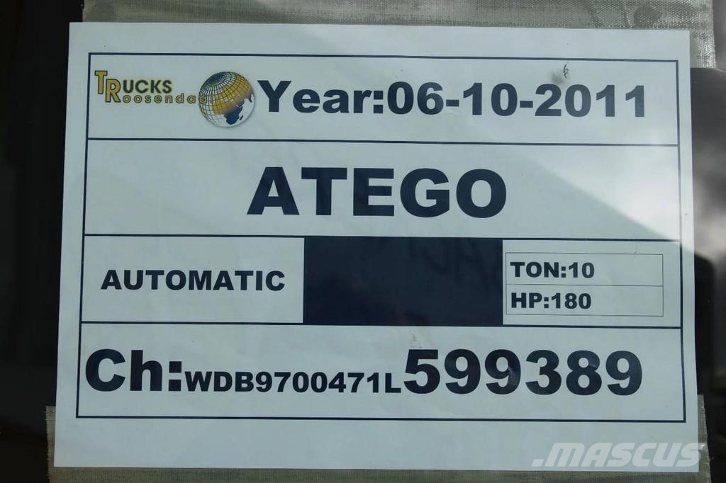 Mercedes-Benz Atego 1018 + EURO 5 Skåpbilar