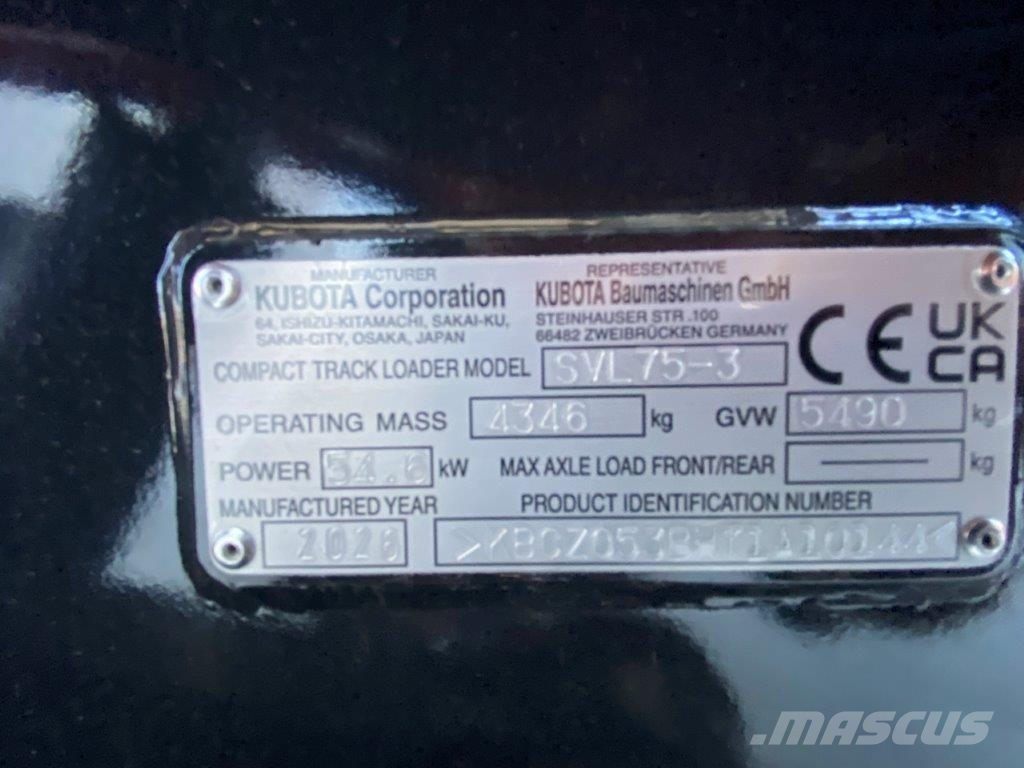 Kubota SVL75-3 CHFW Deltalader KLIMA HighFlow Neu Kompaktlader