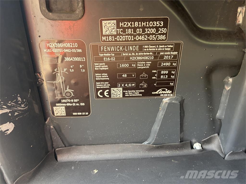 Linde E16-02 EVO Sähkötrukit