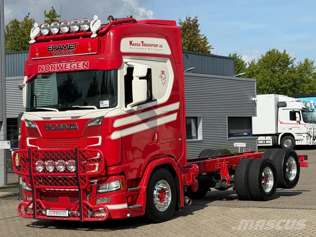 Scania S650 V8 Chassis 4.35 WB Retarder Full Air Euro 6D Chassis Cab trucks
