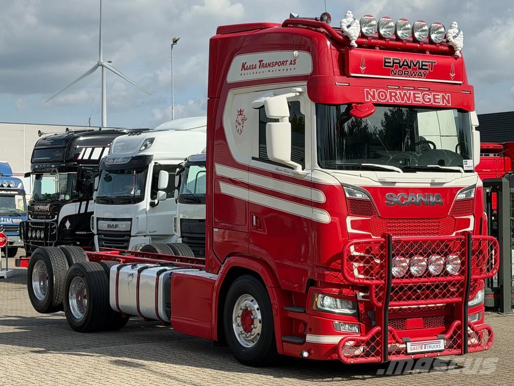 Scania S650 V8 Chassis 4.35 WB Retarder Full Air Euro 6D Chassis Cab trucks
