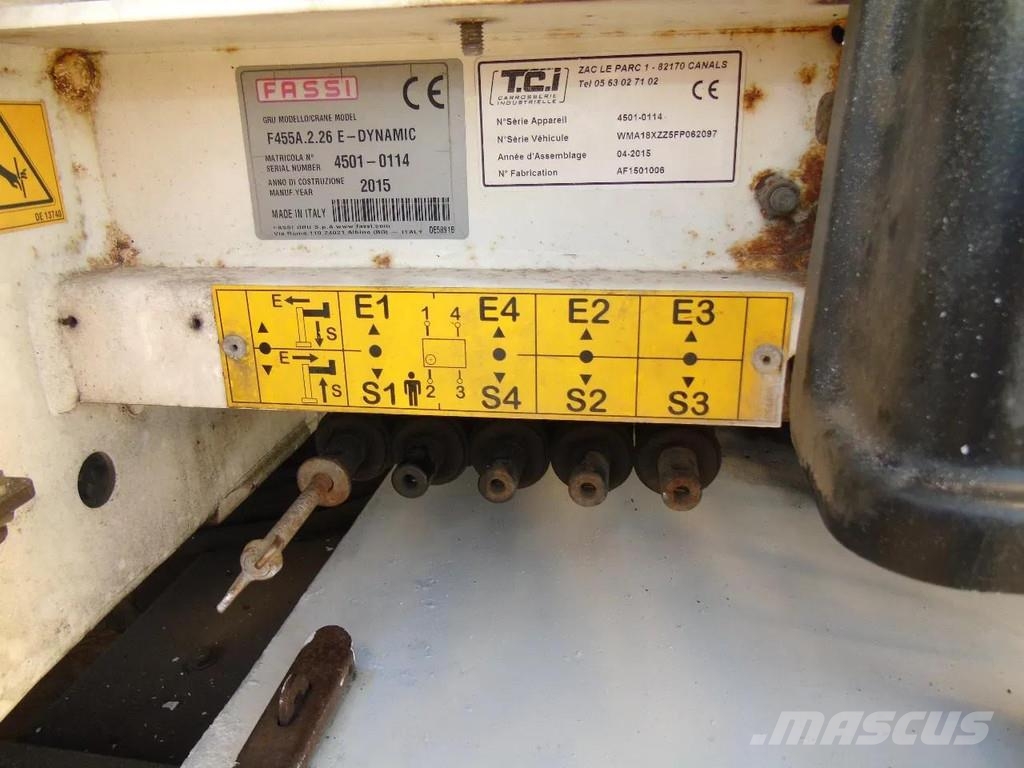 MAN TGX 26.440 + FASSI 455A.2.26 + EURO 6 + 6X2 + REM Polovne dizalice za sve terene