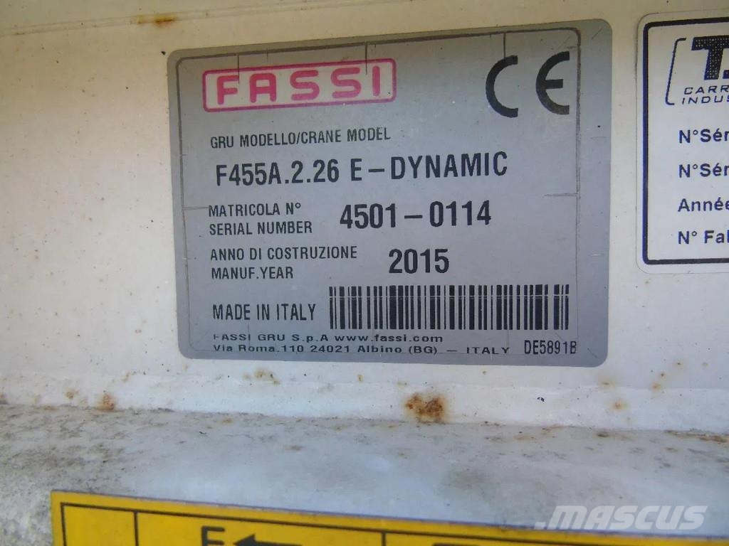 MAN TGX 26.440 + FASSI 455A.2.26 + EURO 6 + 6X2 + REM Polovne dizalice za sve terene