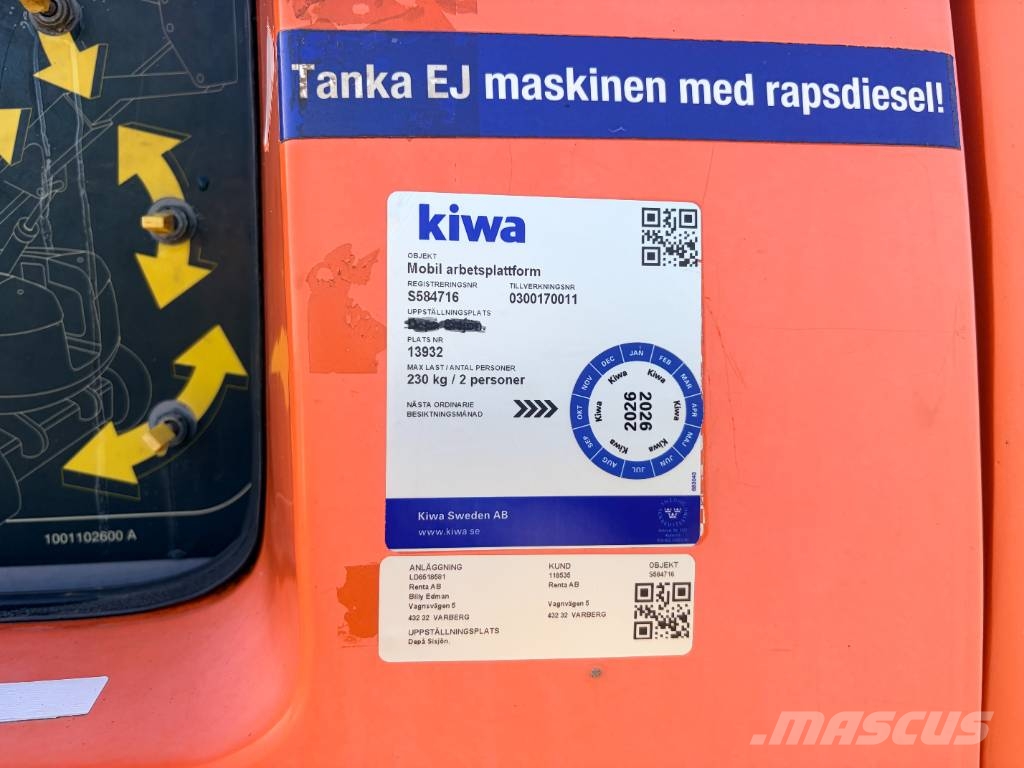 JLG 800 AJ Zglobne dvižne ploščadi