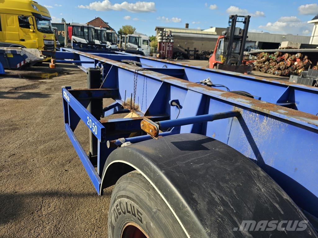 MKF Metallbau CS 20 / STEEL SUSPENSION/ BPW DRUM. Containerchassis