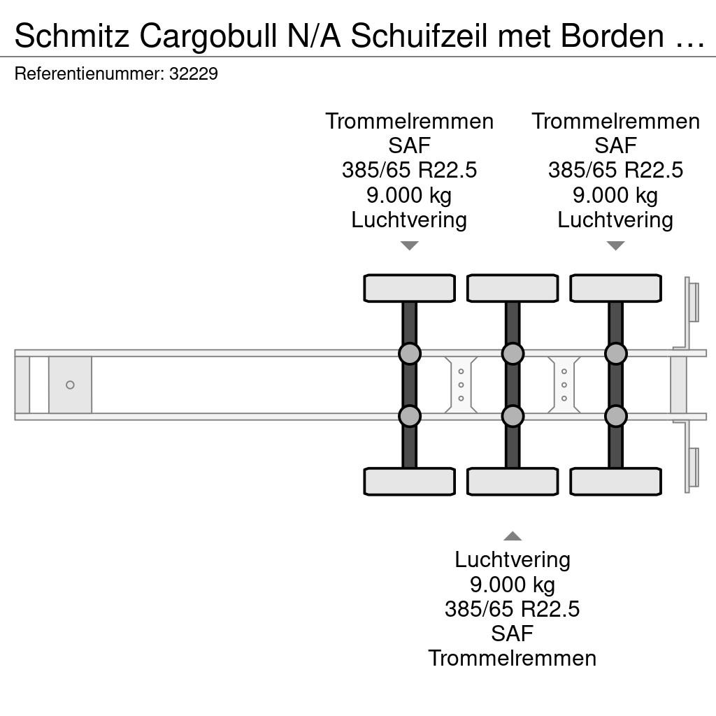 Schmitz Cargobull N/A Schuifzeil met Borden / SAF-Axle / Huckepack / Tents puspiekabes