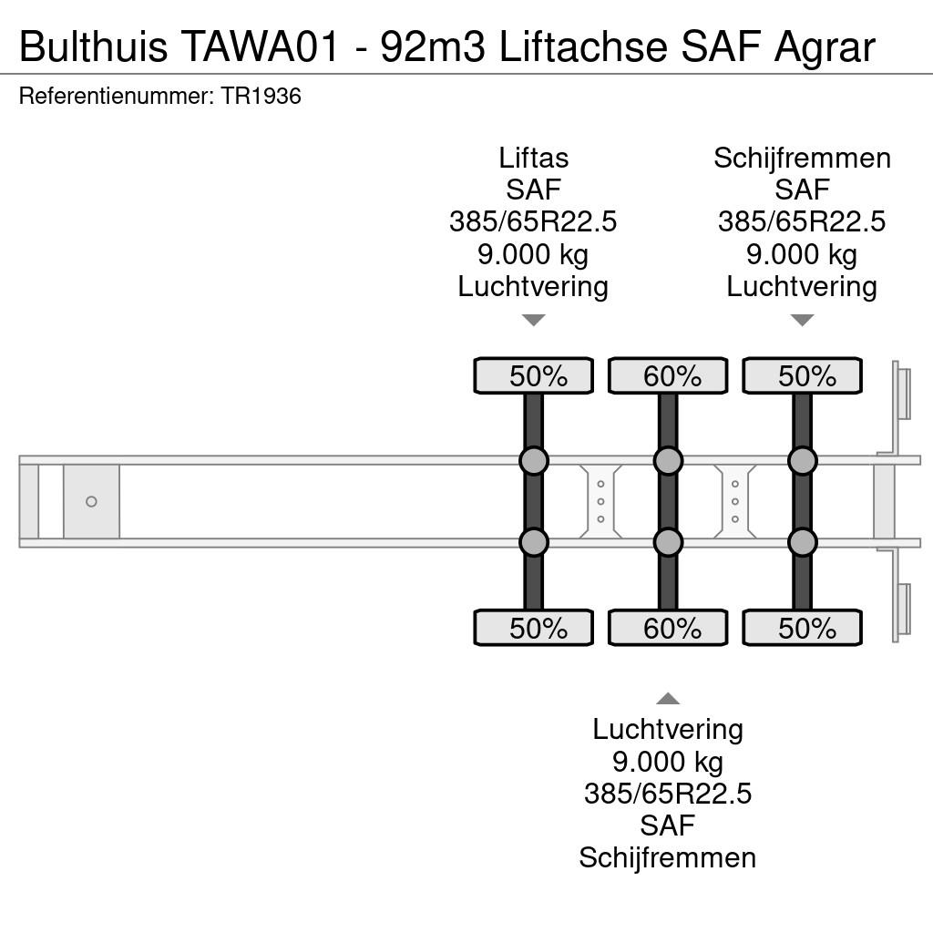Bulthuis TAWA01 - 92m3 Liftachse SAF Agrar Schuifvloeropleggers