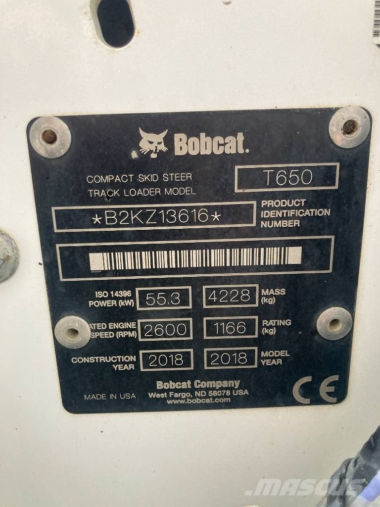 Bobcat T 650 Liukuohjatut kuormaajat