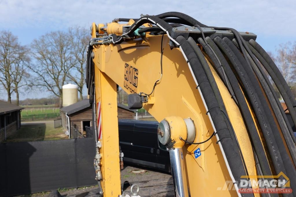 Liebherr A316 LITRONIC Mono boom - blade + outriggers - air Special excavators