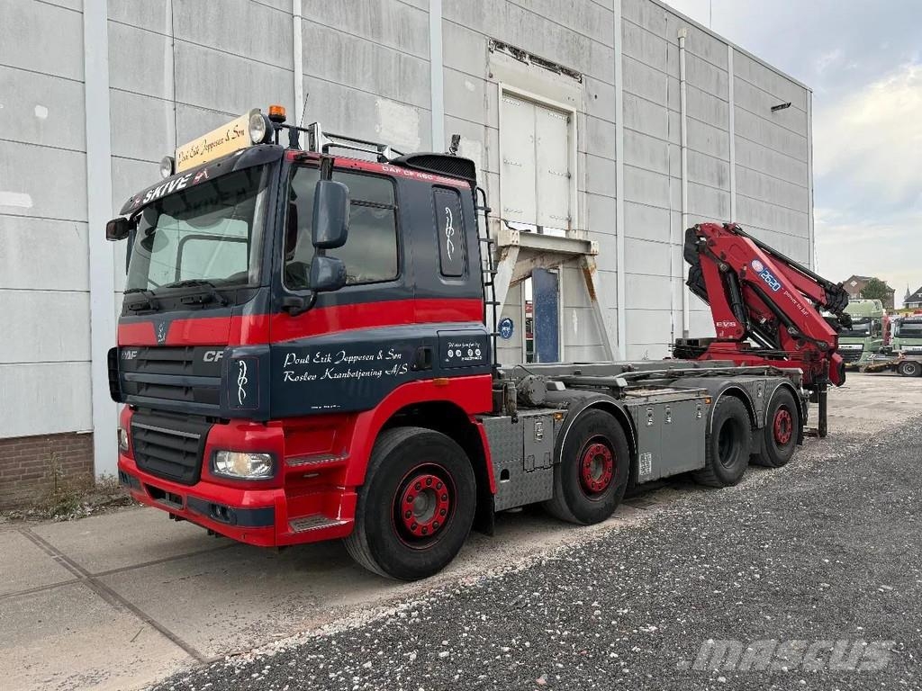 DAF CF 85.460 8X2 EURO 5 - HMF 2620 K4 + FJ600 K4 + RE Hook lift trucks