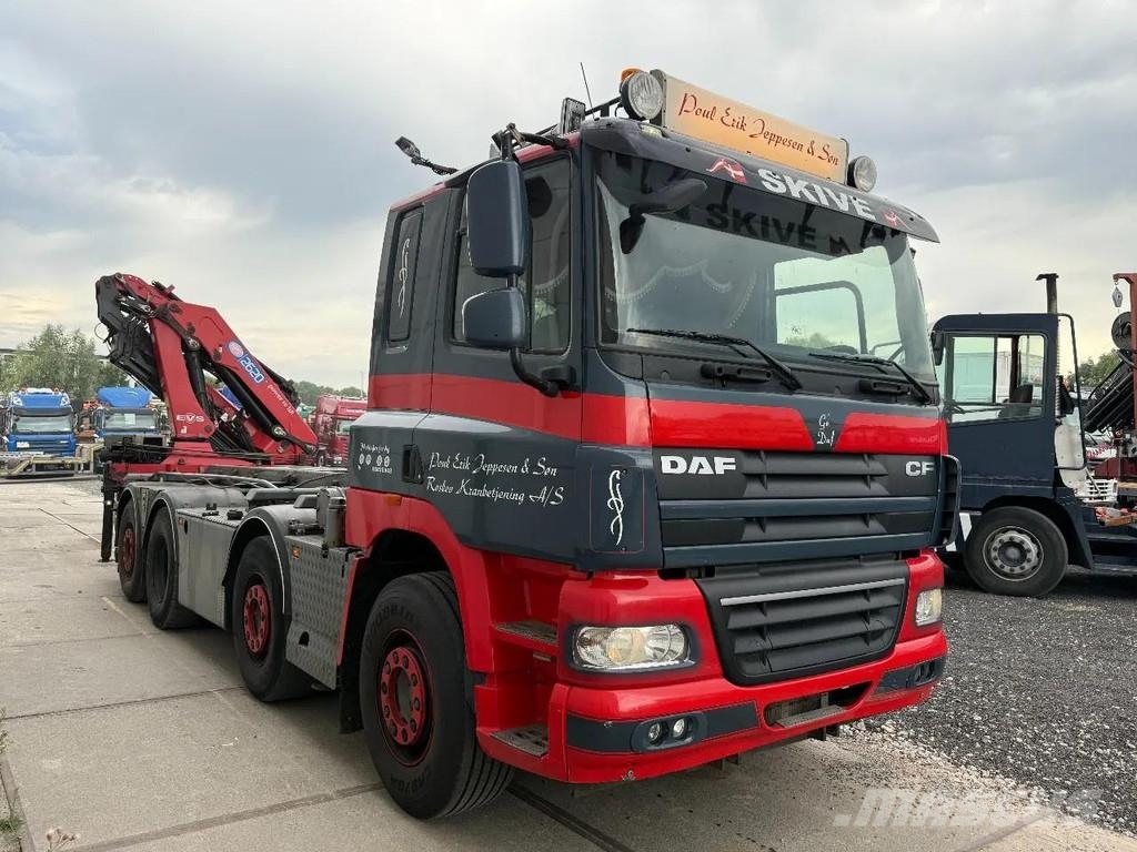 DAF CF 85.460 8X2 EURO 5 - HMF 2620 K4 + FJ600 K4 + RE Hook lift trucks