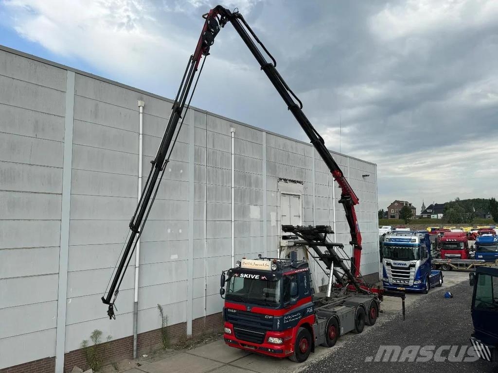 DAF CF 85.460 8X2 EURO 5 - HMF 2620 K4 + FJ600 K4 + RE Hook lift trucks