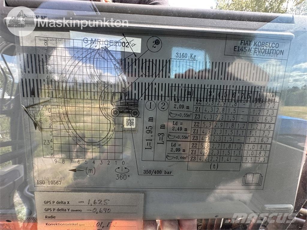 Fiat E 145w Excavadoras de ruedas