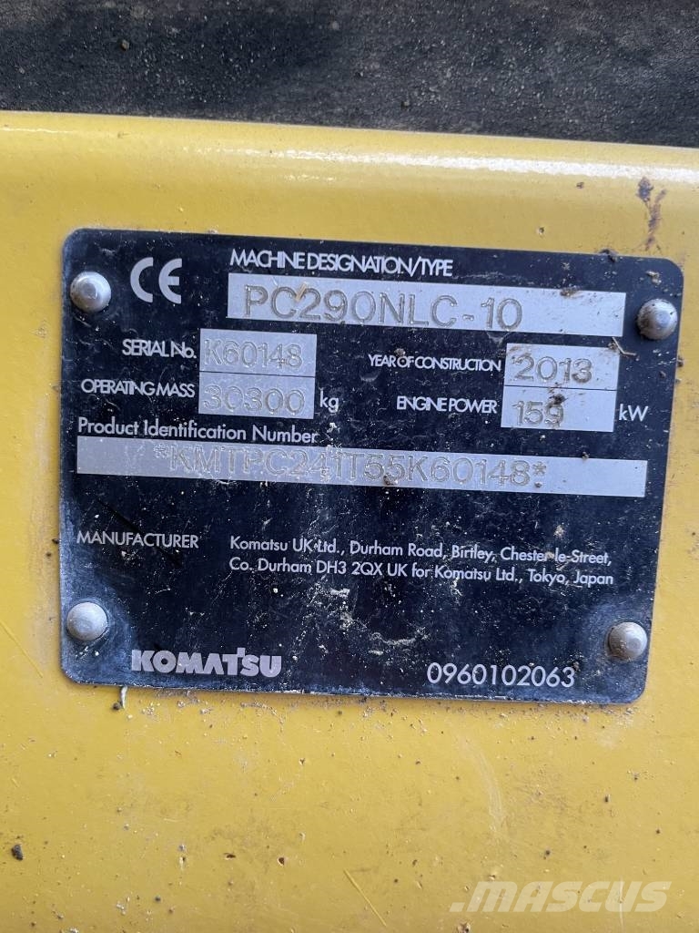 Komatsu PC 290 NLC-10 optional mit Oilquick OQ 7055 Excavadoras sobre orugas