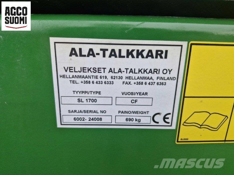 Ala-talkkari HIEKOITUSKAUHA SL 1700 Kum ve tuz serpiciler