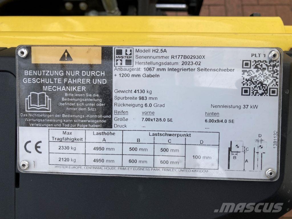 Hyster H 2.5A Chariots diesel