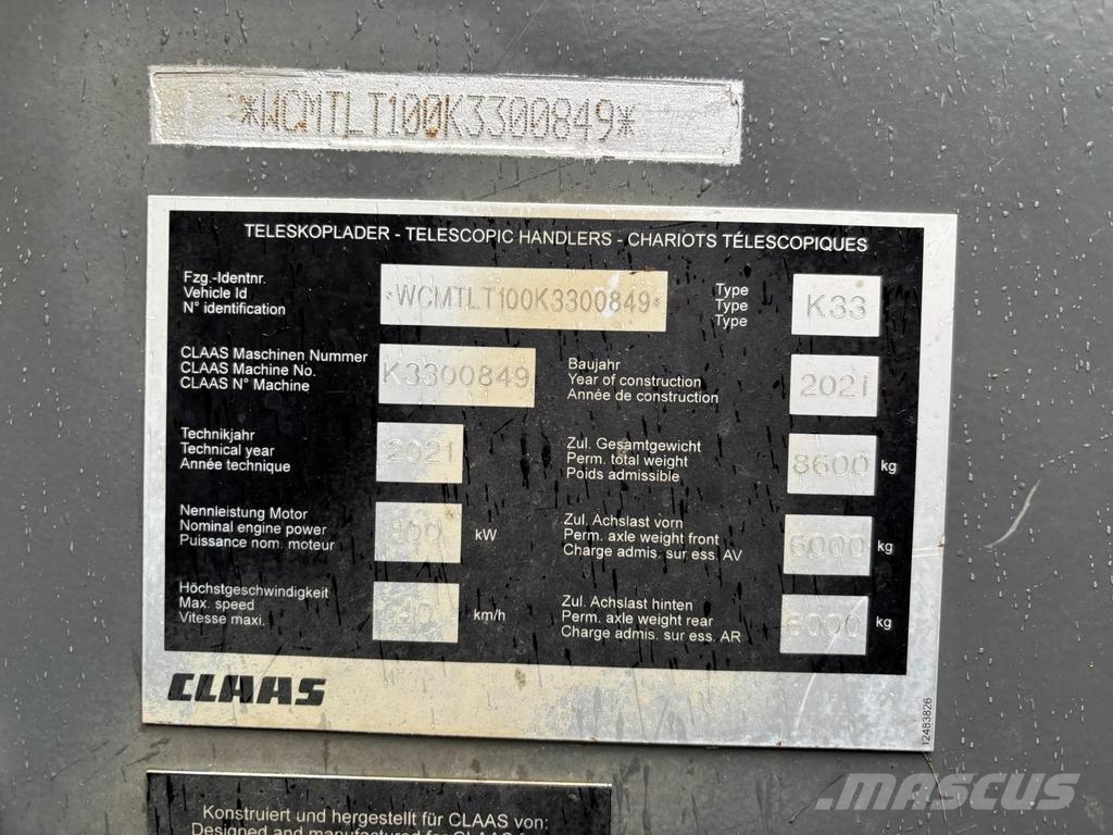 CLAAS 741VP Teleszkópos rakodók