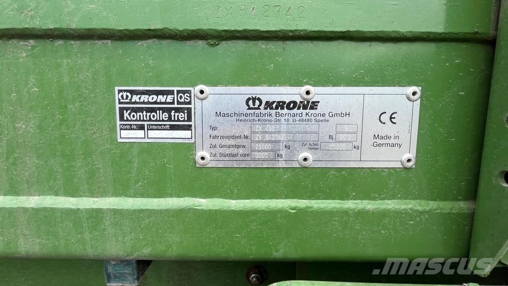 Krone ZX 450 GL Keräävät noukinvaunut ja silppurivaunut