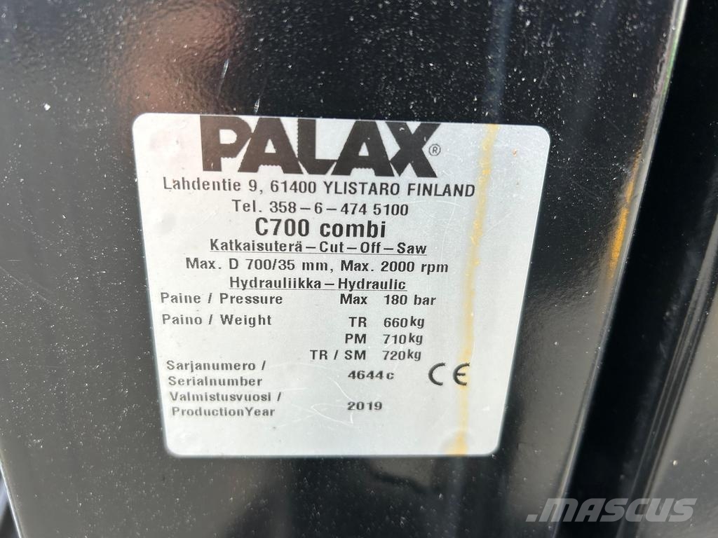 Palax C700 COMBI Vedkløvere, kappemaskiner og flismaskiner