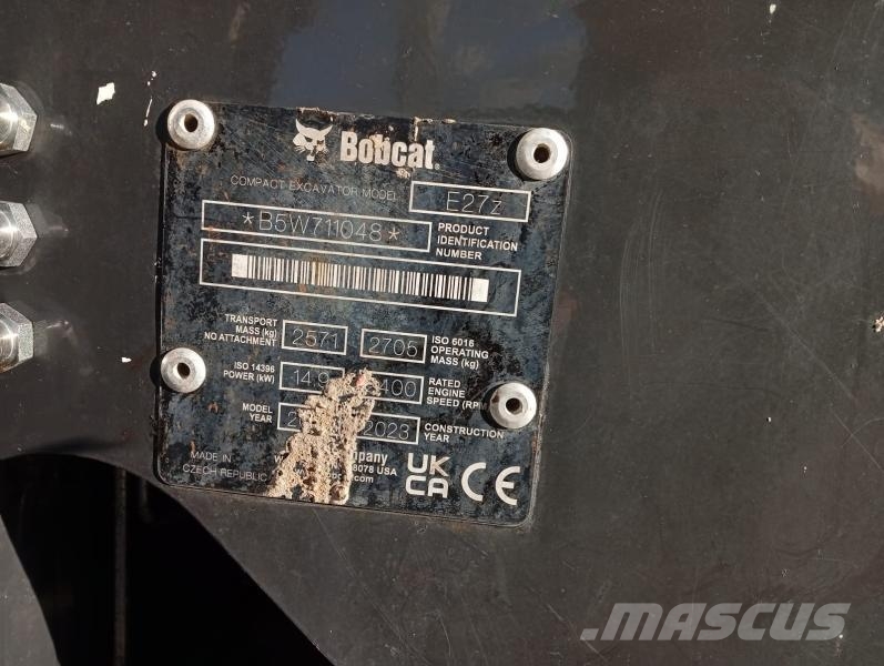 Bobcat E27Z Мини екскаватори < 7 т